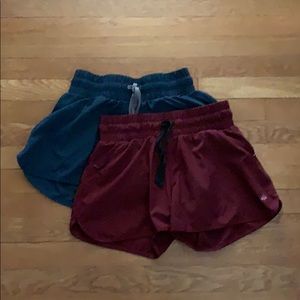 Senita knockout running shorts bundle small